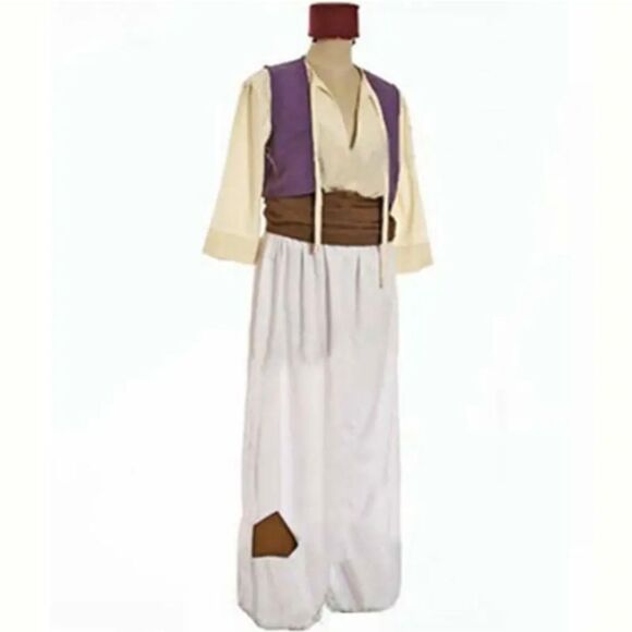 Men's Adult Arabian Prince Aladdin Genie Fancy Dress Roleplay Costume Outfits